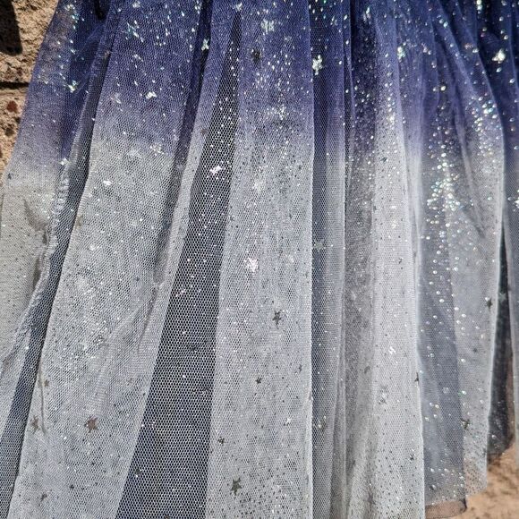 Little girls sparkle snowflake holiday dress - Picture 9 of 14